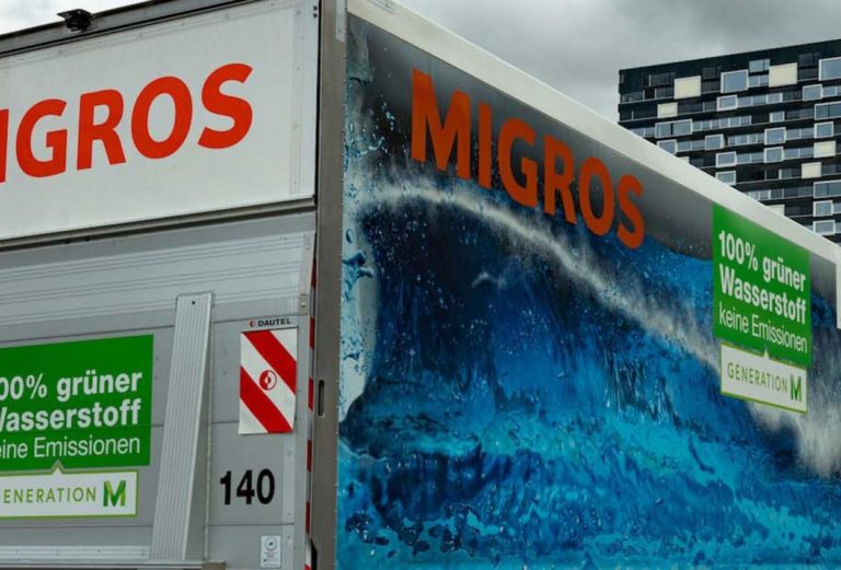 CO₂ Insights intègre la mesure des émissions de CO₂ produites par la propre flotte de Migros pendant 4 ans. © HERE