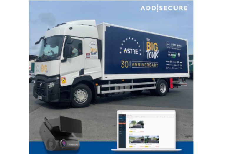 Un camion aux couleurs du groupement va sillonner les routes d’Europe pour présenter les récentes technologies mises à leur disposition. © AddSecure