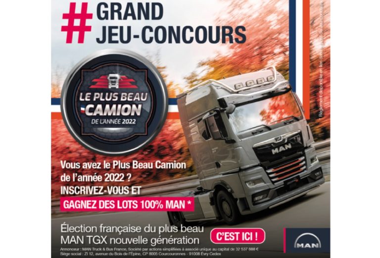 Le constructeur vient de lancer l’élection du plus beau camion MAN de l’année 2022 en France. © MAN Truck & Bus